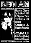 Bedlam Goth Club Flyer